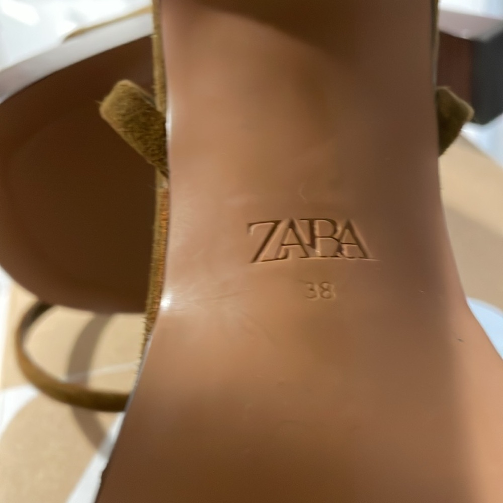 Zara suede brown sandals - Picture 4 of 8